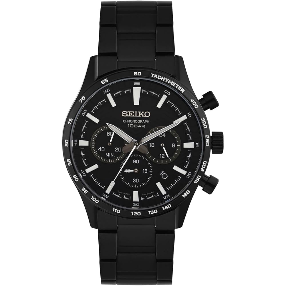Seiko Chronograph Black Watch SSB415P1 Men s Overseas Model
Seiko Chronograph Black Watch SSB415P1 Men s Overseas Model