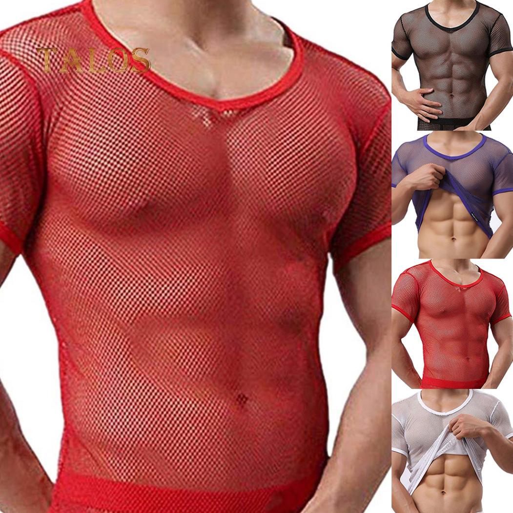 TALOS Мужская одежда Сексуальные мужчины Сетка Видеть через футболку Fishnet Клубная одежда с коротким рукавом Верхняя рубашка
TALOS Мужская одежда Сексуальные мужчины Сетка Видеть через футболку Fishnet Клубная одежда с коротким рукавом Верхняя рубашка