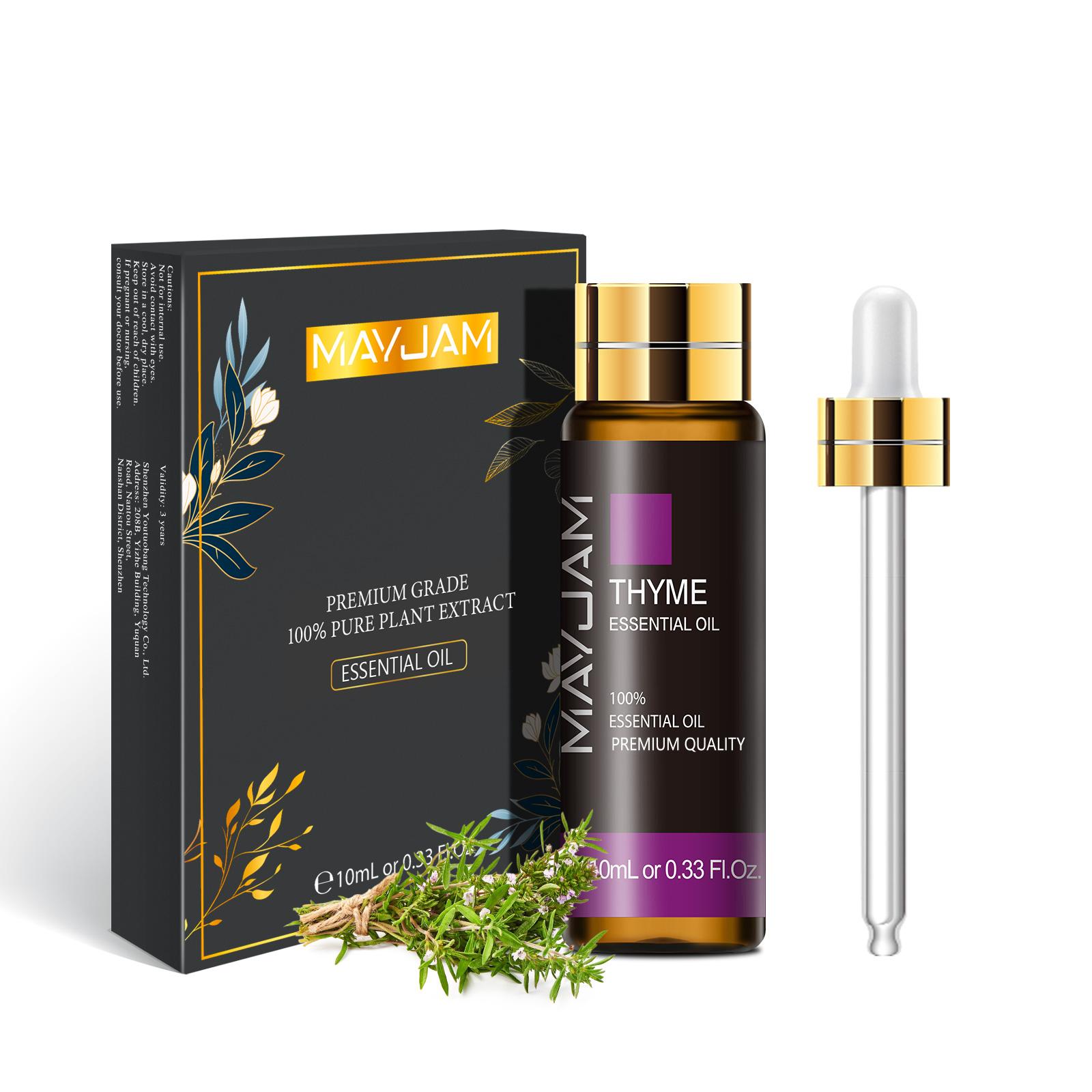 MAYJAM 10 мл Эфирные масла со стеклянной капельницей Чистые и натуральные ароматические масла для ароматерапии Диффузоры Уход за кожей Массажные свечи и мыловарение Thyme
MAYJAM 10 мл Эфирные масла со стеклянной капельницей Чистые и натуральные ароматические масла для ароматерапии Диффузоры Уход за кожей Массажные свечи и мыловарение Thyme