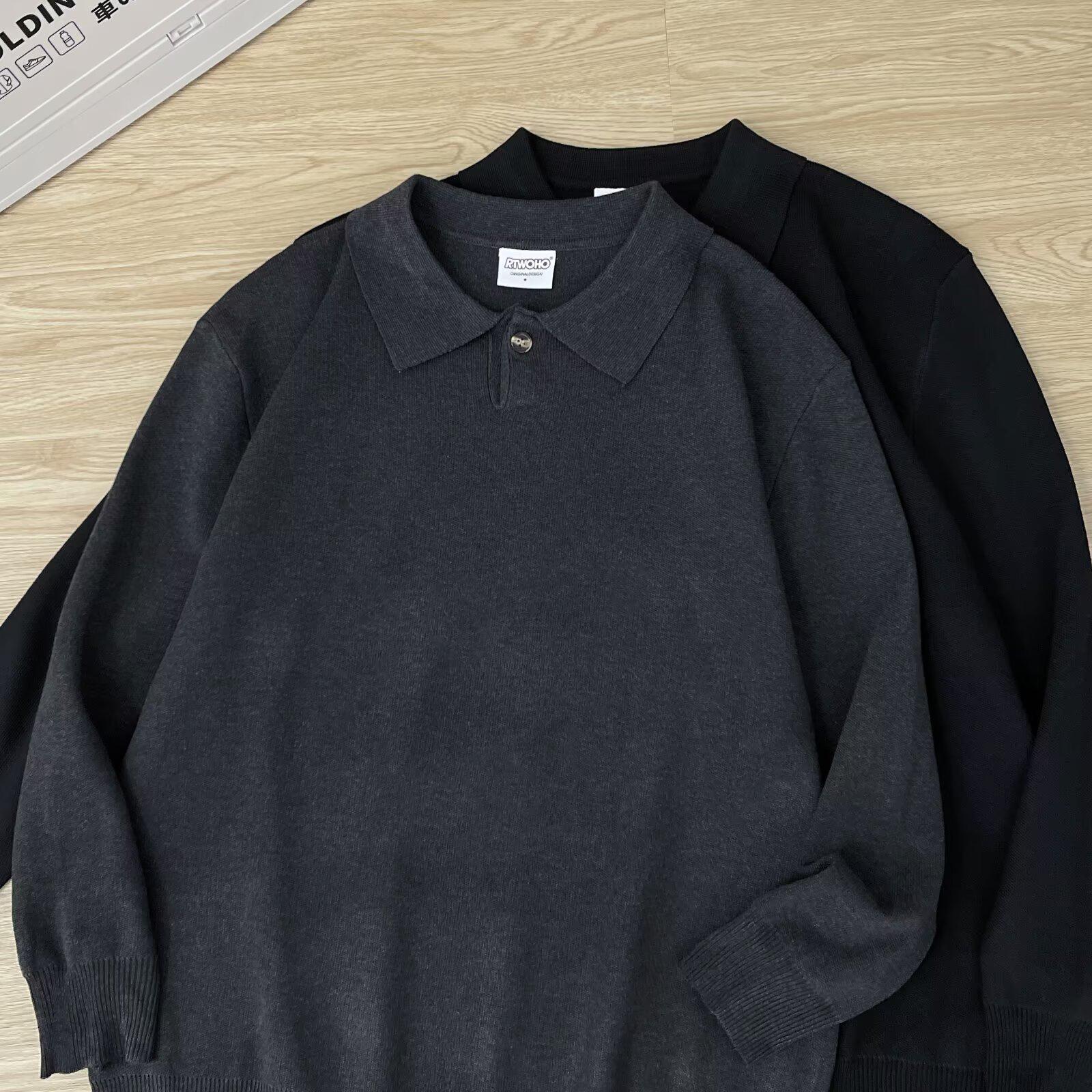 Men s Korean Style Polo Collar Long Sleeve Knit Sweater - Autumn/Winter, Cleanfit, Warm, Loose Fit M темно-сірий
Men s Korean Style Polo Collar Long Sleeve Knit Sweater - Autumn/Winter, Cleanfit, Warm, Loose Fit M темно-сірий