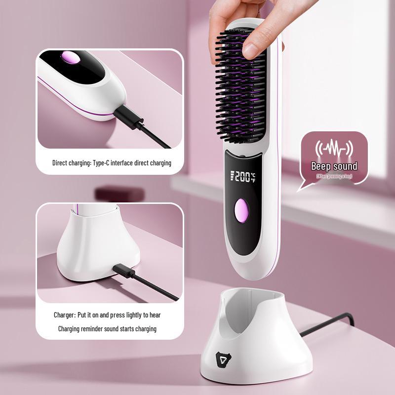 Portable Ceramic Electric Comb: Negative Ion Hair Straightener for Safe, Fluffy Styling
Portable Ceramic Electric Comb: Negative Ion Hair Straightener for Safe, Fluffy Styling