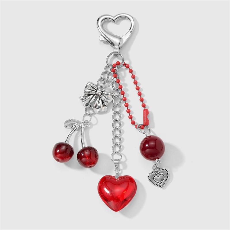 Trendy Fashion Cute Bow Cherry Keychain Pendant Phone Chain Bag Hanging Backpack Decor Heart Star Hollow Wing Charm Keyring Gift A2
Trendy Fashion Cute Bow Cherry Keychain Pendant Phone Chain Bag Hanging Backpack Decor Heart Star Hollow Wing Charm Keyring Gift A2