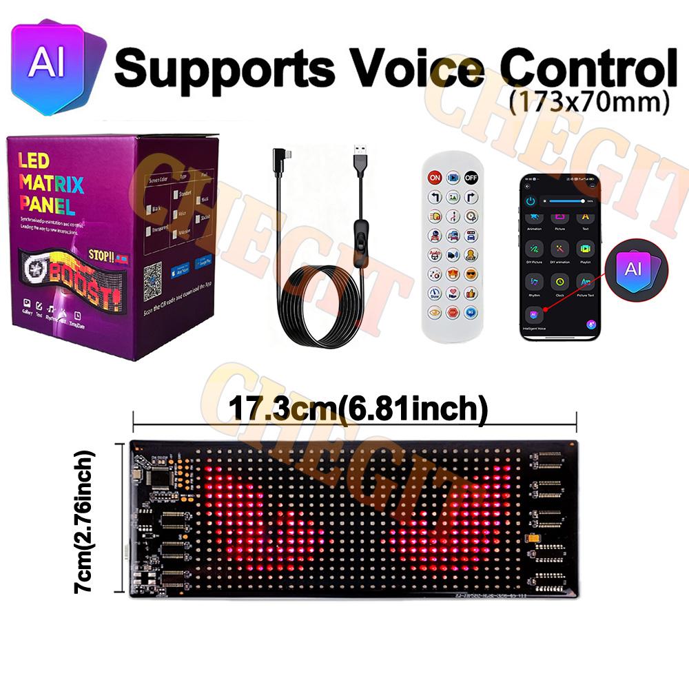 AI Voice Demon s Eye LED Sign Truck Scrolling Advertising APP Light Custom Text Pattern Animation Programmable Display Charger
AI Voice Demon s Eye LED Sign Truck Scrolling Advertising APP Light Custom Text Pattern Animation Programmable Display Charger