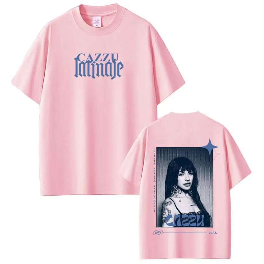 Singer Cazzu Latinaje 2026 Tour Graphic Tee Unisex Women Fashion Tshirt Summer Shortsleeved Top Cotton Casual Streetwear Hip Hop 4XL
Singer Cazzu Latinaje 2026 Tour Graphic Tee Unisex Women Fashion Tshirt Summer Shortsleeved Top Cotton Casual Streetwear Hip Hop 4XL