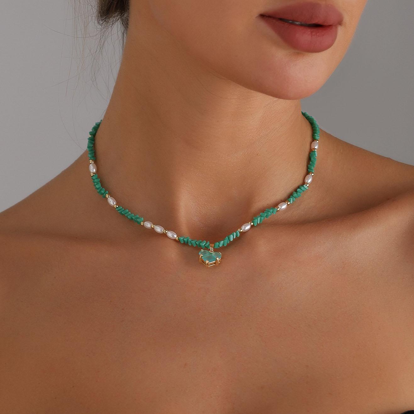 Baroque Pearl Beaded Necklace Women s Crystal Heart Pendant Chokers Rice Beads Handmade Elegant Design Neck Accessories Gift
Baroque Pearl Beaded Necklace Women s Crystal Heart Pendant Chokers Rice Beads Handmade Elegant Design Neck Accessories Gift