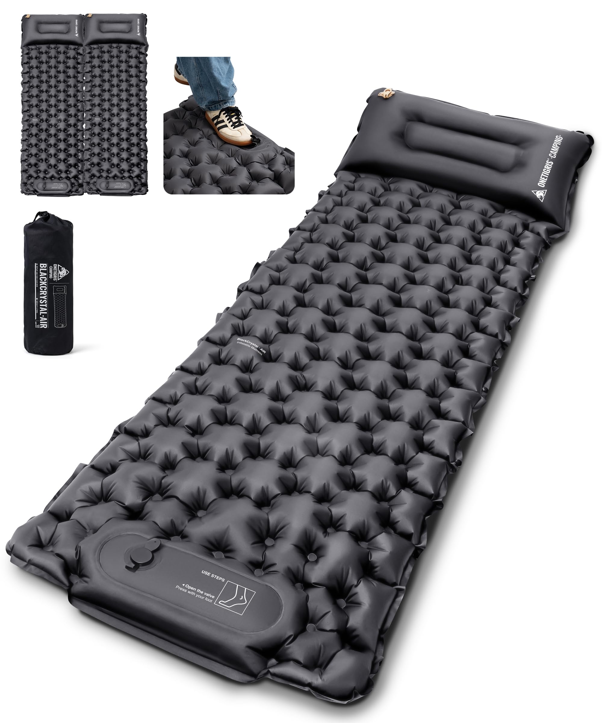 OneTigris BLACKCRYSTAL Air Camping Infinite с 196 x 60 x Компактная сумка для хранения Легко для соло Семейный сон в Для предотвращения катастроф Матрас, серый
OneTigris BLACKCRYSTAL Air Camping Infinite с 196 x 60 x Компактная сумка для хранения Легко для соло Семейный сон в Для предотвращения катастроф Матрас, серый