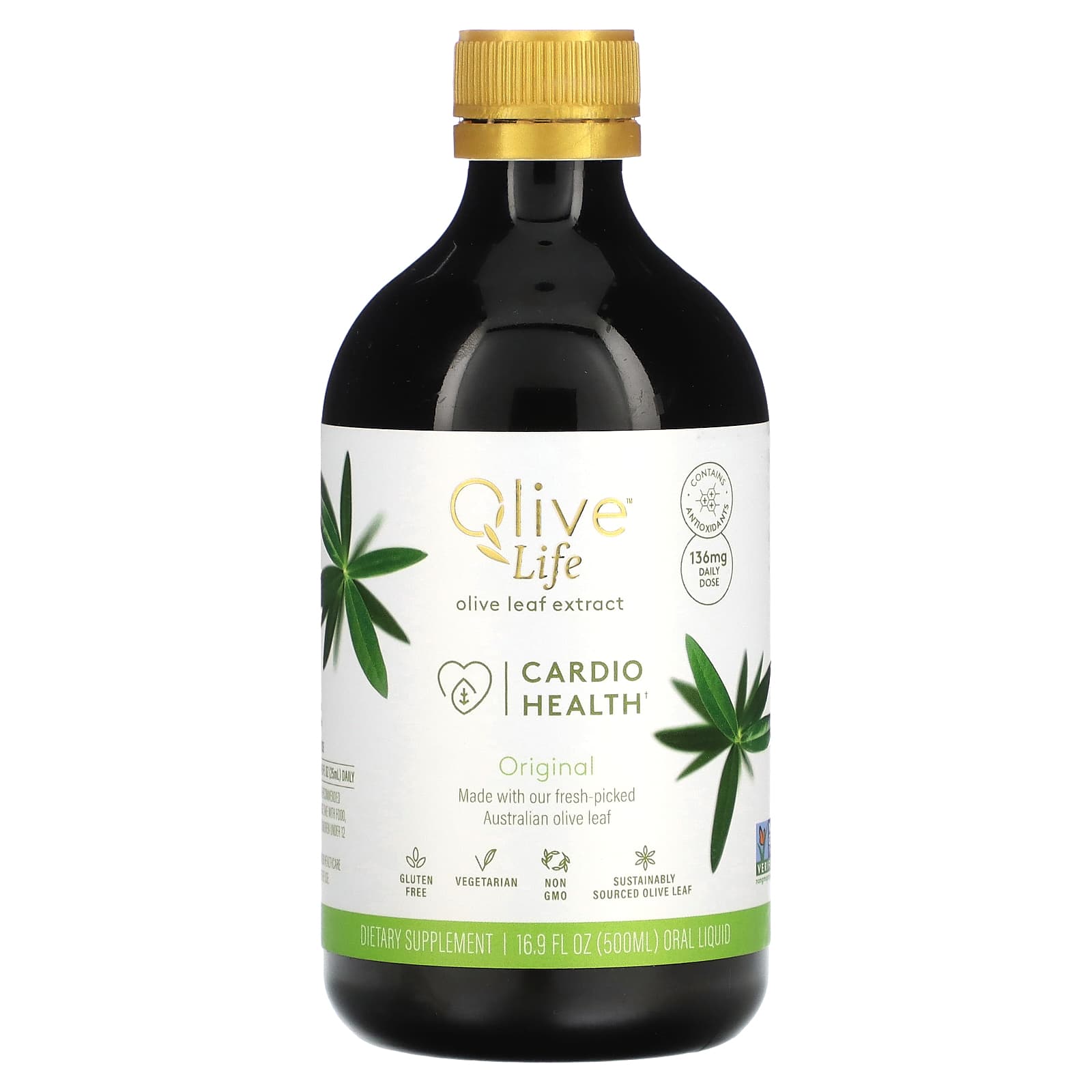 Comvita, Olive Life, Olive Leaf Extract, Heart Health, Original, Provides 136 mg Oleuropein, 500 ml (16.9 fl oz)
Comvita, Olive Life, Olive Leaf Extract, Heart Health, Original, Provides 136 mg Oleuropein, 500 ml (16.9 fl oz)