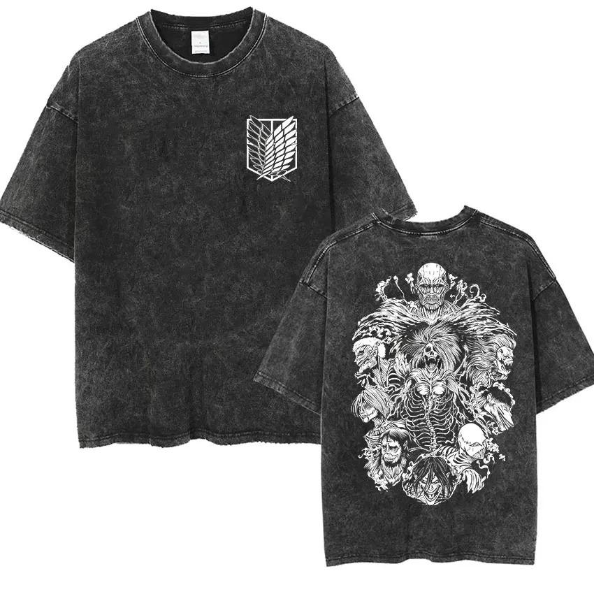 Attack On Titan Washed Oversized T-Shirt Street Hip Hop Men Women Cotton Clothing T-shirt Harajuku Y2k High Quality Female Male Clothing XL
Attack On Titan Washed Oversized T-Shirt Street Hip Hop Men Women Cotton Clothing T-shirt Harajuku Y2k High Quality Female Male Clothing XL