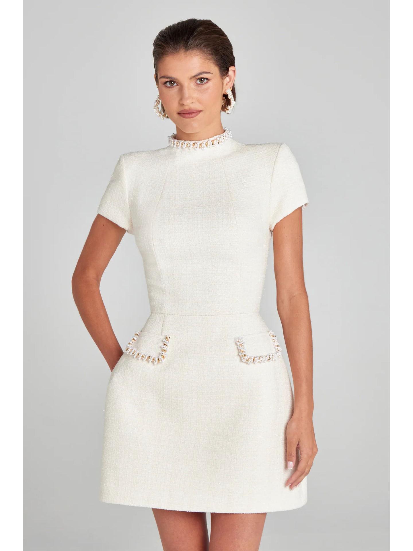 Європейський та американський стиль, приталена сукня з бісером та круглим вирізом для жінок 2024 Medium білий
Європейський та американський стиль, приталена сукня з бісером та круглим вирізом для жінок 2024 Medium білий