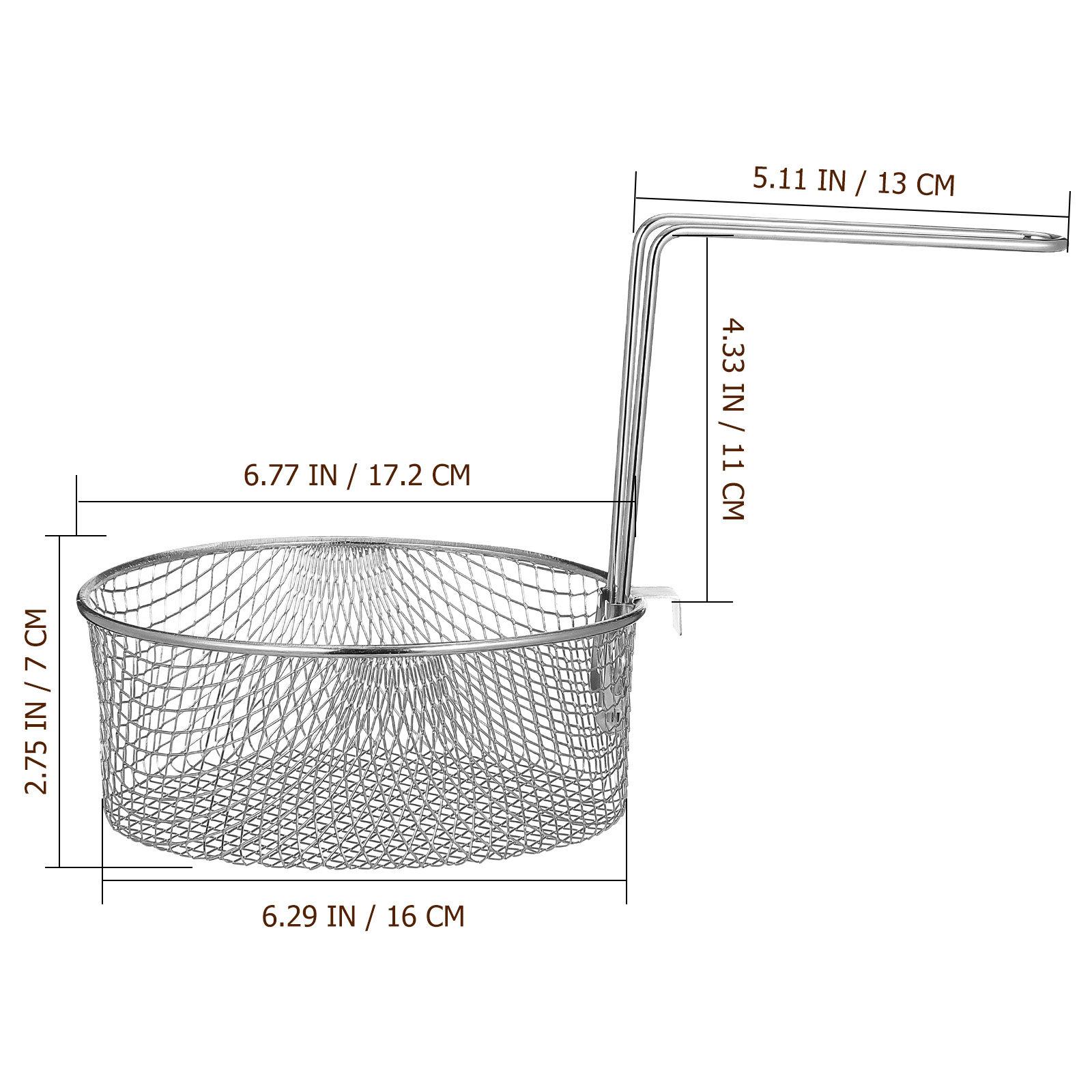 2L French Chip Frying Strainer Basket Stainless Steel Deep Fry Basket Kitchen Round Fryer Wire Mesh With Handle Food Fried Nets
2L French Chip Frying Strainer Basket Stainless Steel Deep Fry Basket Kitchen Round Fryer Wire Mesh With Handle Food Fried Nets