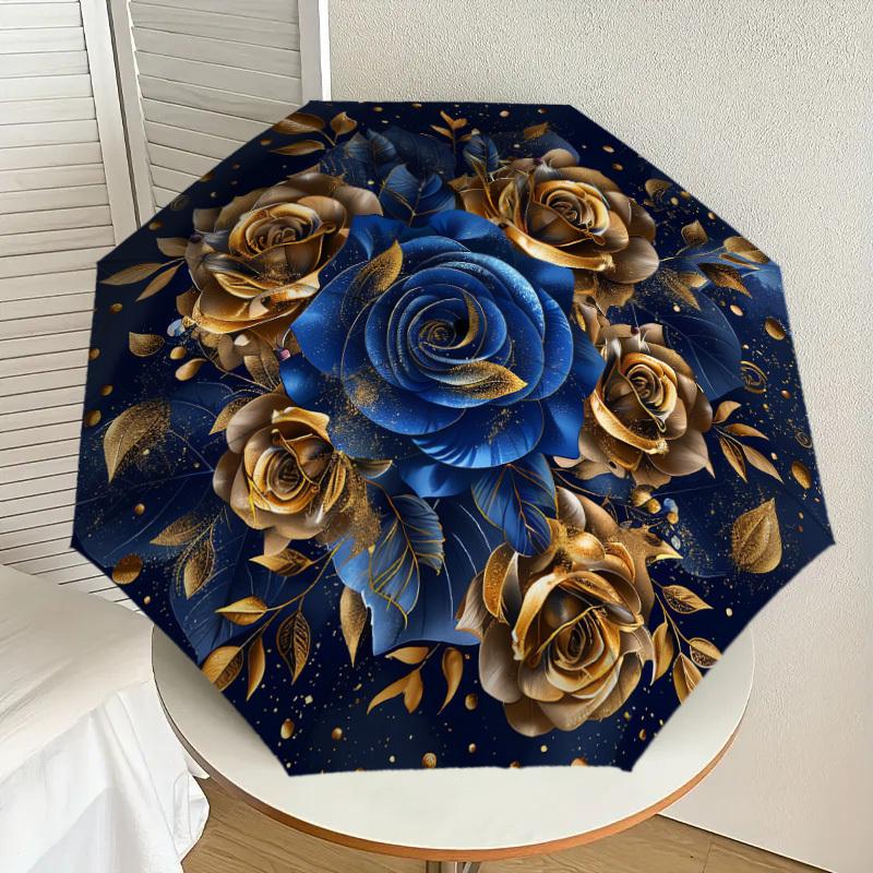 1pc Blue and Gold Rose Mandala Umbrella with Plastic Handle,Suitable for All Seasons Home Travel Outdoor UmbrellaDD135
1pc Blue and Gold Rose Mandala Umbrella with Plastic Handle,Suitable for All Seasons Home Travel Outdoor UmbrellaDD135