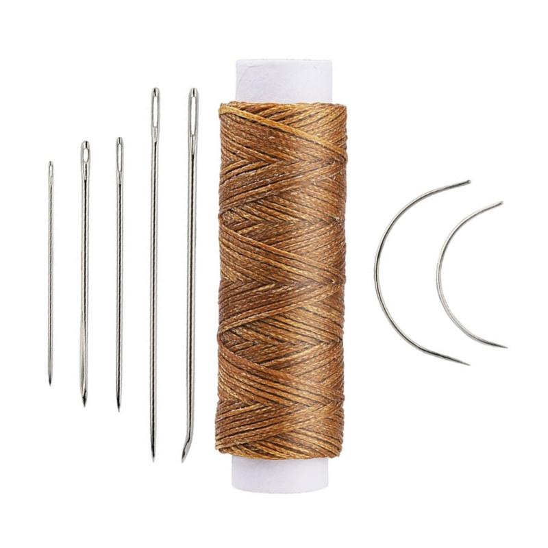 10 Set Leather Sewing Needle Set with Waxed Thread Curved Needle Upholstery Needle for Canvas Repair Craft Project
10 Set Leather Sewing Needle Set with Waxed Thread Curved Needle Upholstery Needle for Canvas Repair Craft Project