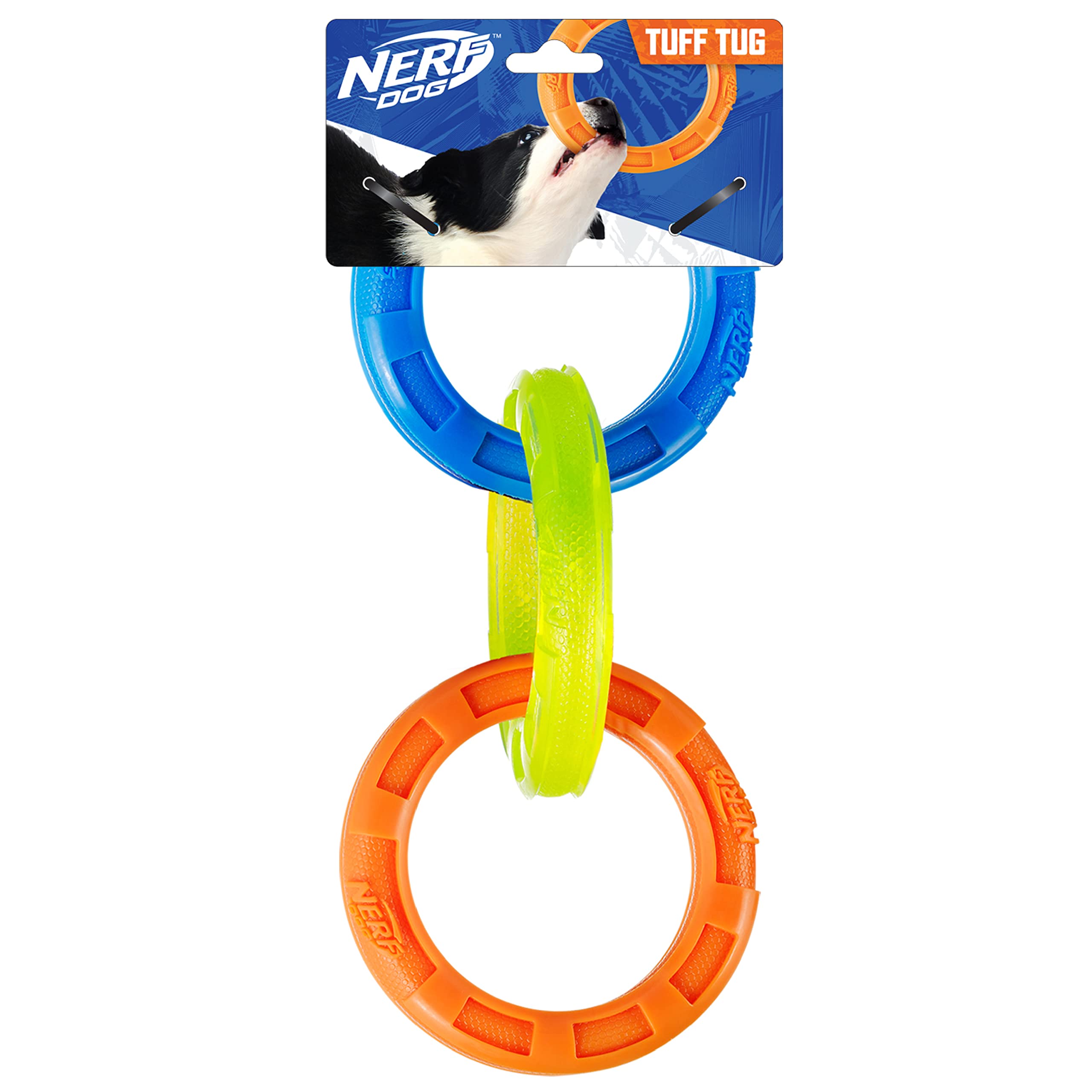 Nerf Dog Rubber For 1 3-Tag Toy, Lightweight, Durable, Waterproof, 10.5 Inch, Medium/Large Dogs, Piece, Blue/Green/Orange
Nerf Dog Rubber For 1 3-Tag Toy, Lightweight, Durable, Waterproof, 10.5 Inch, Medium/Large Dogs, Piece, Blue/Green/Orange