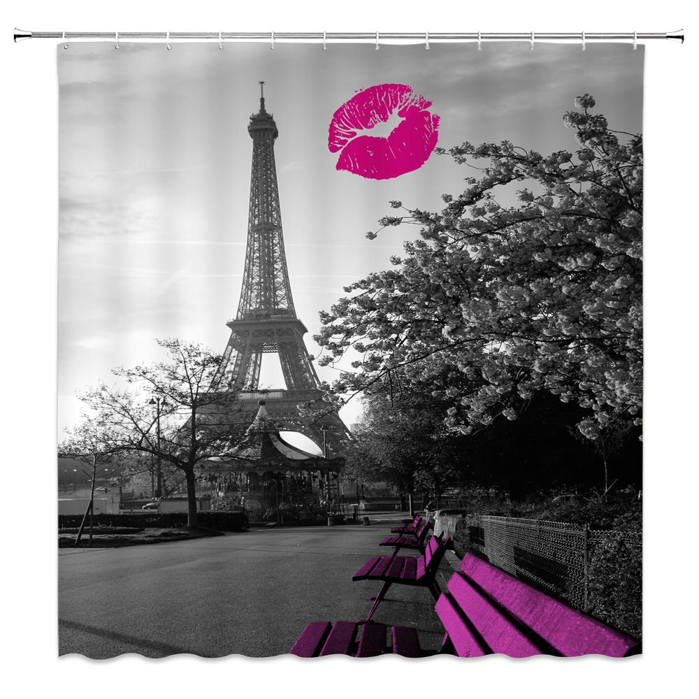Retro Nostalgia Paris Tower Pattern Bath Shower Curtain Waterproof Decor Shower Curtains With Hooks Black White Bathroom Screen W60H190(CM)-1 Pcs
Retro Nostalgia Paris Tower Pattern Bath Shower Curtain Waterproof Decor Shower Curtains With Hooks Black White Bathroom Screen W60H190(CM)-1 Pcs