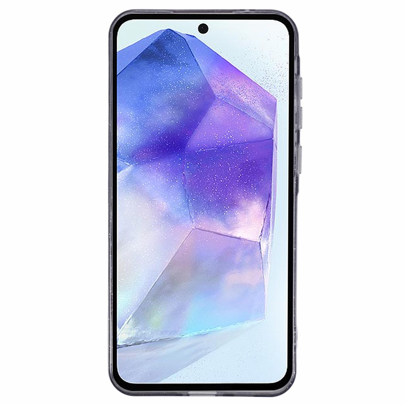 JTW Series for Samsung Galaxy A35 5G Case Glitter Surface Shockproof TPU Phone Cover Transparent Black
JTW Series for Samsung Galaxy A35 5G Case Glitter Surface Shockproof TPU Phone Cover Transparent Black