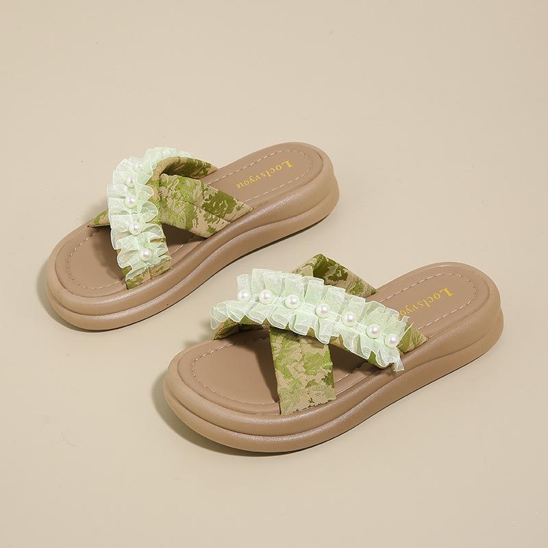 2025 summer new fashion high-end leopard print beads light luxury soft bottom outer wear thick bottom pearl cover toe cool slippers 40 зелёный
2025 summer new fashion high-end leopard print beads light luxury soft bottom outer wear thick bottom pearl cover toe cool slippers 40 зелёный