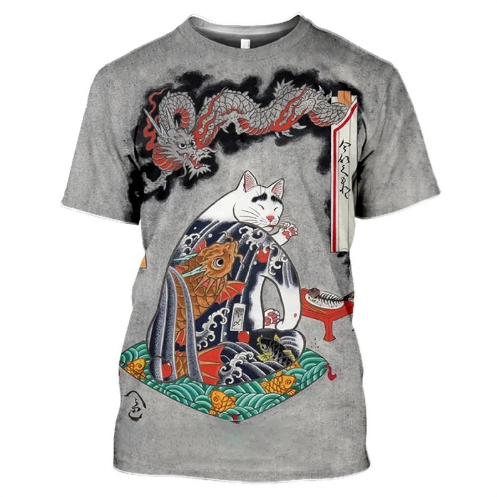 Japanese Kong Fu Cat Tattoo T-shirt Men Women 3D Printed Animal Harajuku T Shirts Streetwear Hip Hop Popular Fashion Soft Top M
Japanese Kong Fu Cat Tattoo T-shirt Men Women 3D Printed Animal Harajuku T Shirts Streetwear Hip Hop Popular Fashion Soft Top M