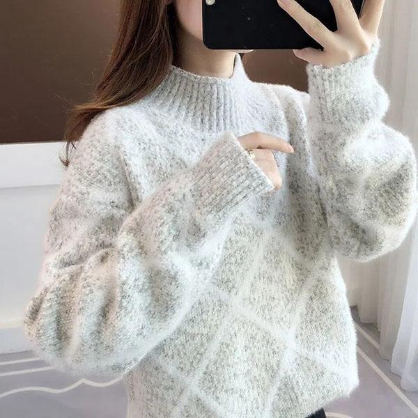 Свитера с полувысоким воротником из искусственного норкового бархата, утолщенные джемперы, женские осенние и зимние свободные повседневные вязаные пуловеры S
Свитера с полувысоким воротником из искусственного норкового бархата, утолщенные джемперы, женские осенние и зимние свободные повседневные вязаные пуловеры S