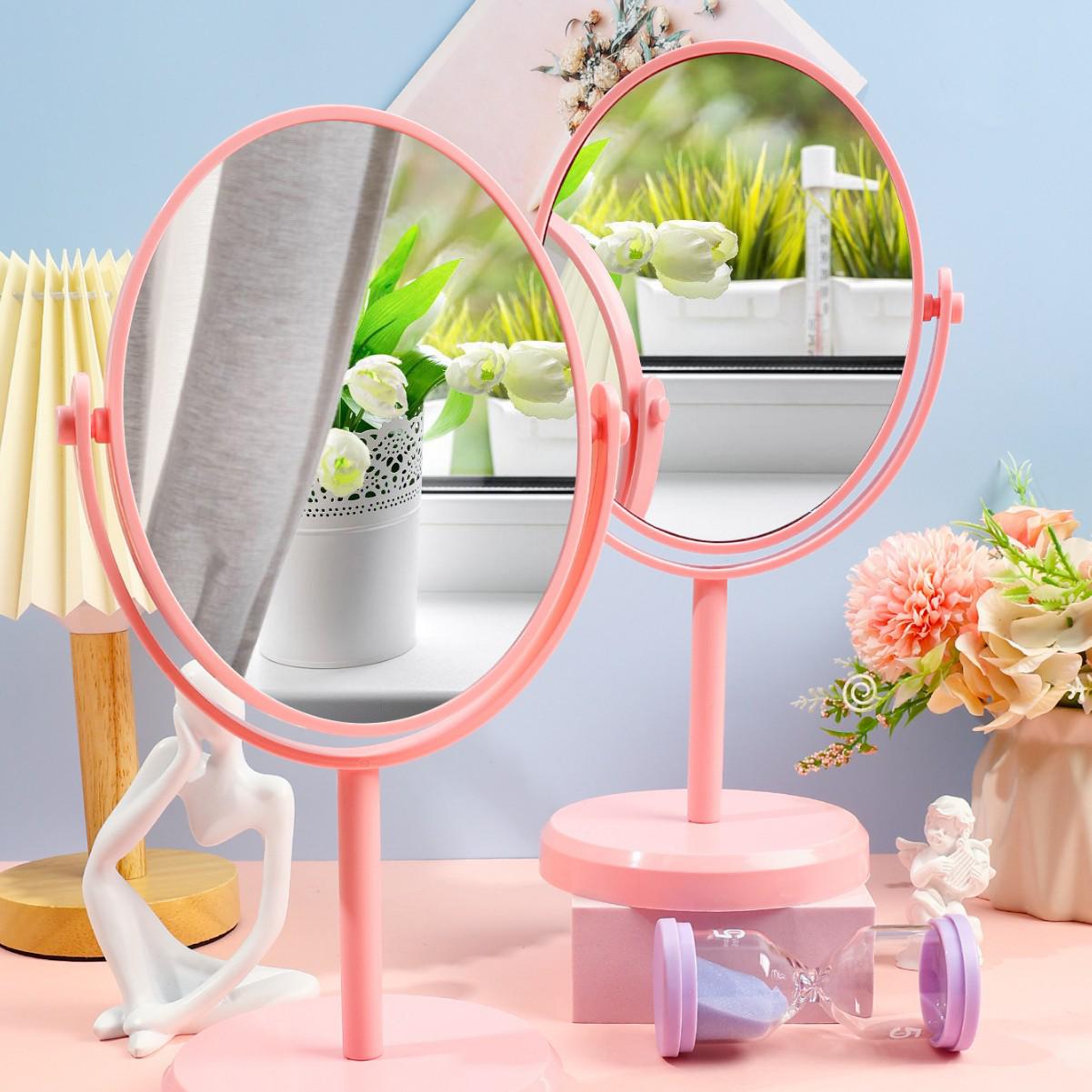 Вращающееся зеркало для макияжа Princess – пластиковое настольное зеркало для туалетного столика Oval Desktop Magnifying Mirror Large - 29x16.5cm
Вращающееся зеркало для макияжа Princess – пластиковое настольное зеркало для туалетного столика Oval Desktop Magnifying Mirror Large - 29x16.5cm