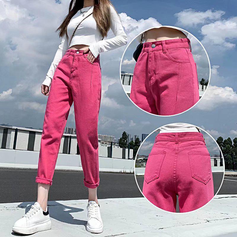 Women s Rose Red High-Waist Carrot Jeans - Spring/Summer Slimming, Loose, Casual, Straight-Leg Style 2XL
Women s Rose Red High-Waist Carrot Jeans - Spring/Summer Slimming, Loose, Casual, Straight-Leg Style 2XL