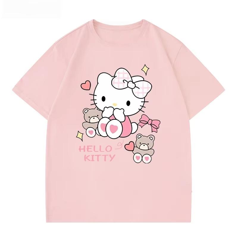 2026 Summer HelloKitty Cartoon Graphic Tee Casual Short Sleeve Cotton Tops for Adults Kids Lovely Kawaii Streetwear Style S
2026 Summer HelloKitty Cartoon Graphic Tee Casual Short Sleeve Cotton Tops for Adults Kids Lovely Kawaii Streetwear Style S