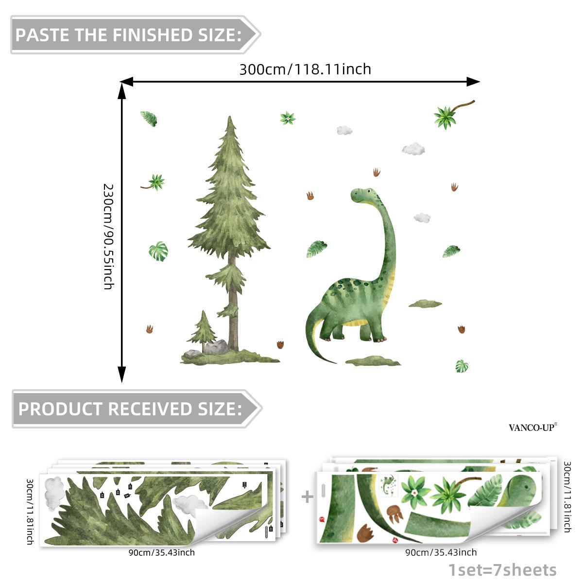 Various Dinosaurs Green Leaf Footprints Big Tree Wall Sticker Children S Room Kindergarten Background Decorative Wall Sticker Self-Adhesive
Various Dinosaurs Green Leaf Footprints Big Tree Wall Sticker Children S Room Kindergarten Background Decorative Wall Sticker Self-Adhesive