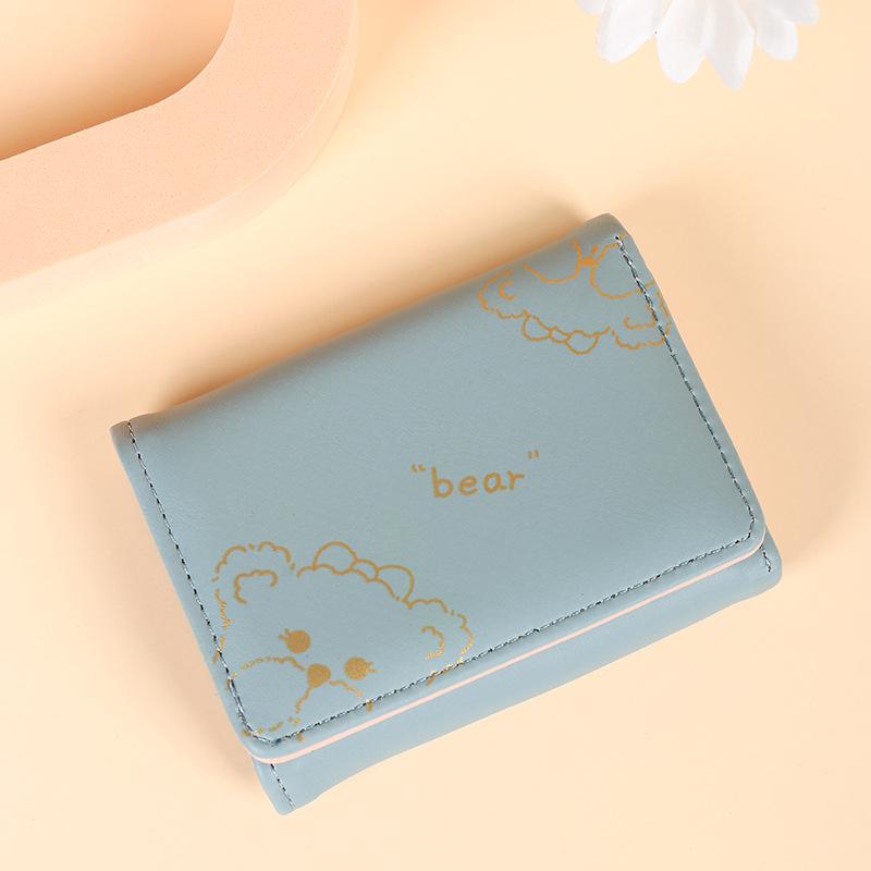 Creative Bear Cartoon Tri-fold Wallet: Cute Multifunctional Card Holder with Multi-Card Slots, ID, Coin Storage
Creative Bear Cartoon Tri-fold Wallet: Cute Multifunctional Card Holder with Multi-Card Slots, ID, Coin Storage