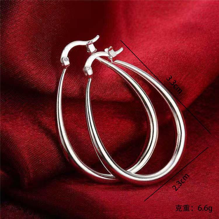 1Pair Fashion glossy ear ring, exaggerated earrings, vintage and simple earrings срібний
1Pair Fashion glossy ear ring, exaggerated earrings, vintage and simple earrings срібний