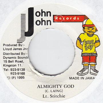 7inch Record LT. STITCHIE - Almighty God John John 1995 Jamaica Reggae, Ska & Dub
7inch Record LT. STITCHIE - Almighty God John John 1995 Jamaica Reggae, Ska & Dub