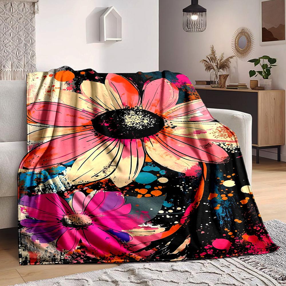 1pc Floral Print Blanket Warm, Cozy, And Soft, Suitable for Sofas, Beds, Cars, And Office Use.Perfect for Camping And Travel, Making It a Great Gift f 100x150cm
1pc Floral Print Blanket Warm, Cozy, And Soft, Suitable for Sofas, Beds, Cars, And Office Use.Perfect for Camping And Travel, Making It a Great Gift f 100x150cm
