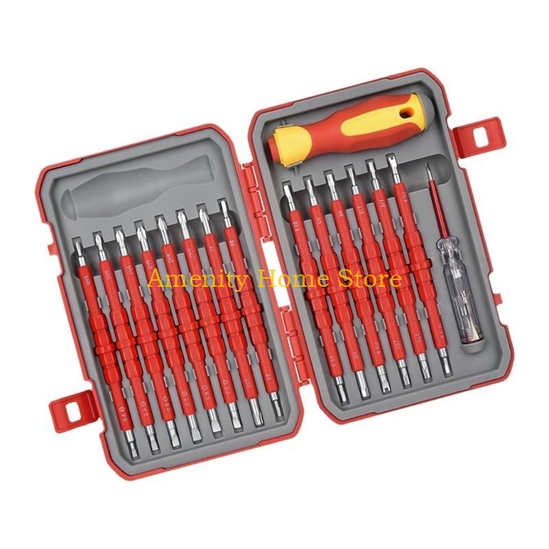 F26C Essential 29Piece Tip Screwdriver Set, Insulated for Electrical Work Tool for Home and Industry China Mainland
F26C Essential 29Piece Tip Screwdriver Set, Insulated for Electrical Work Tool for Home and Industry China Mainland