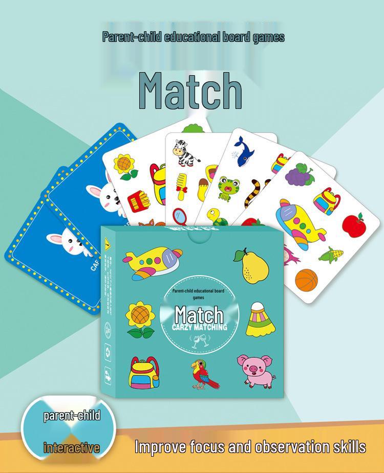 Early Education Cartoon Matching Cards - Parent-Child Concentration Game & Children s Gift
Early Education Cartoon Matching Cards - Parent-Child Concentration Game & Children s Gift