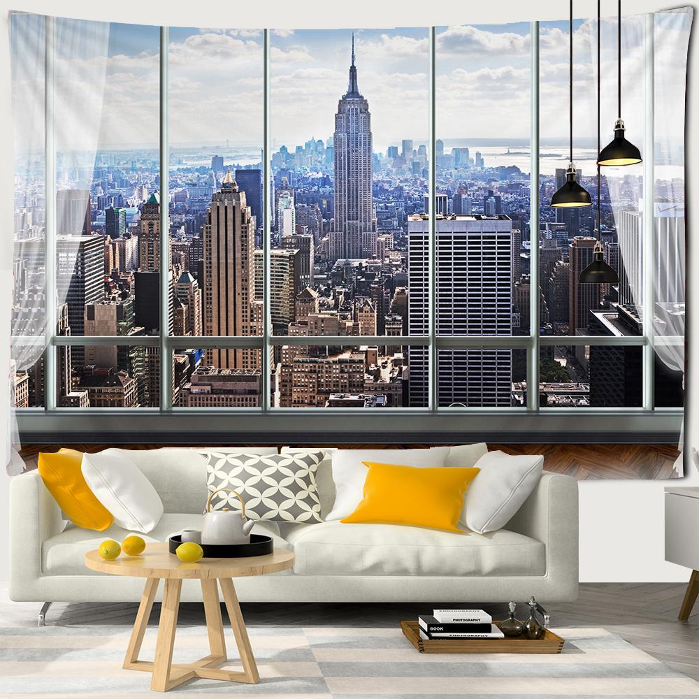 3D Window Scenery Decoration Tapestry Hippie Wall Bohemian Style Decoration Tapestry Bedroom Dormitory Wall Tapestries W60H190(CM)-1 Pcs
3D Window Scenery Decoration Tapestry Hippie Wall Bohemian Style Decoration Tapestry Bedroom Dormitory Wall Tapestries W60H190(CM)-1 Pcs