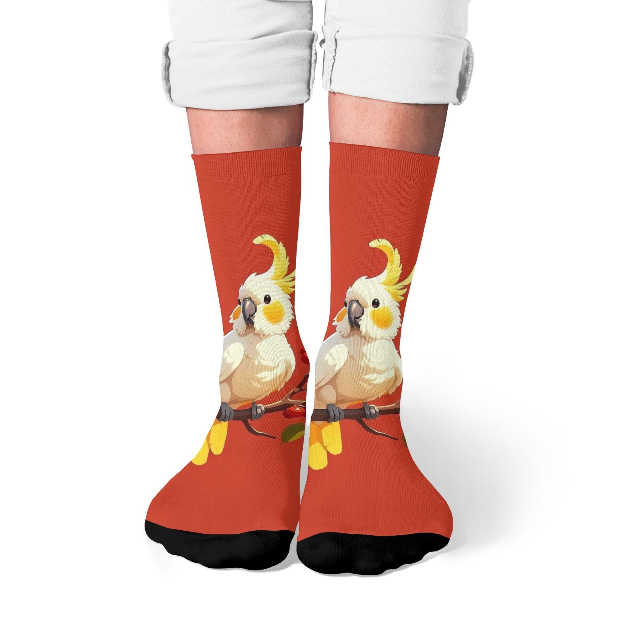 1 Pair All-Season Crew Socks Cartoon Cute Parrot Pattern Print Polyester Stocking for Casual Sports & Outdoor Men & Women
1 Pair All-Season Crew Socks Cartoon Cute Parrot Pattern Print Polyester Stocking for Casual Sports & Outdoor Men & Women