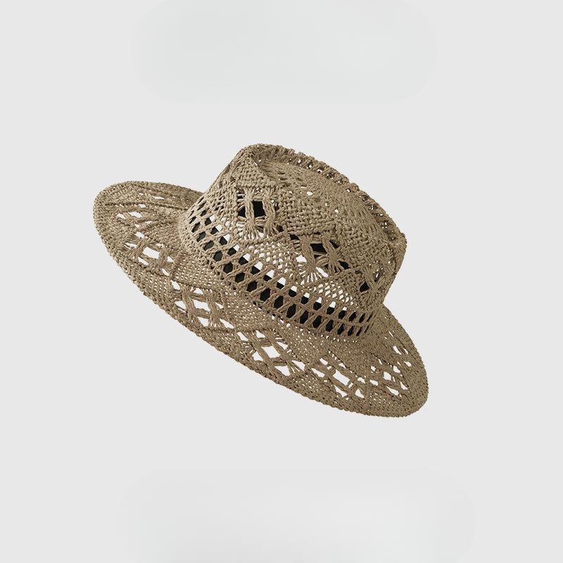 Новая шляпа из плетеного папируса ручной работы с полым узором, шляпы с широкими полями для мужчин и женщин
Новая шляпа из плетеного папируса ручной работы с полым узором, шляпы с широкими полями для мужчин и женщин