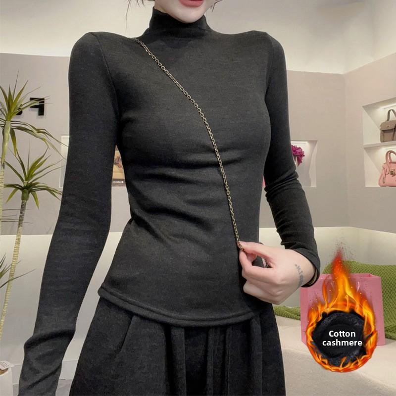 GMXIA Полуводолазка, свитер, женская футболка с длинным рукавом, осенне-зимняя, с флисовым верхом, тонкая вязка XXL чёрный
GMXIA Полуводолазка, свитер, женская футболка с длинным рукавом, осенне-зимняя, с флисовым верхом, тонкая вязка XXL чёрный