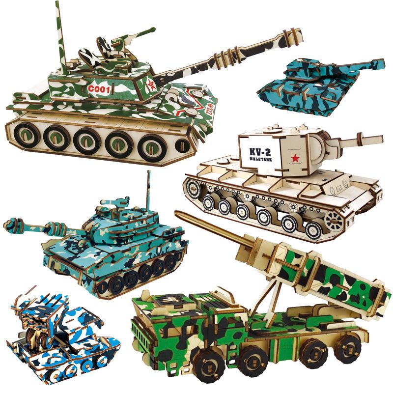 Детская деревянная 3D головоломка в виде военного танка ручной работы для сборки и творческой игры
Детская деревянная 3D головоломка в виде военного танка ручной работы для сборки и творческой игры