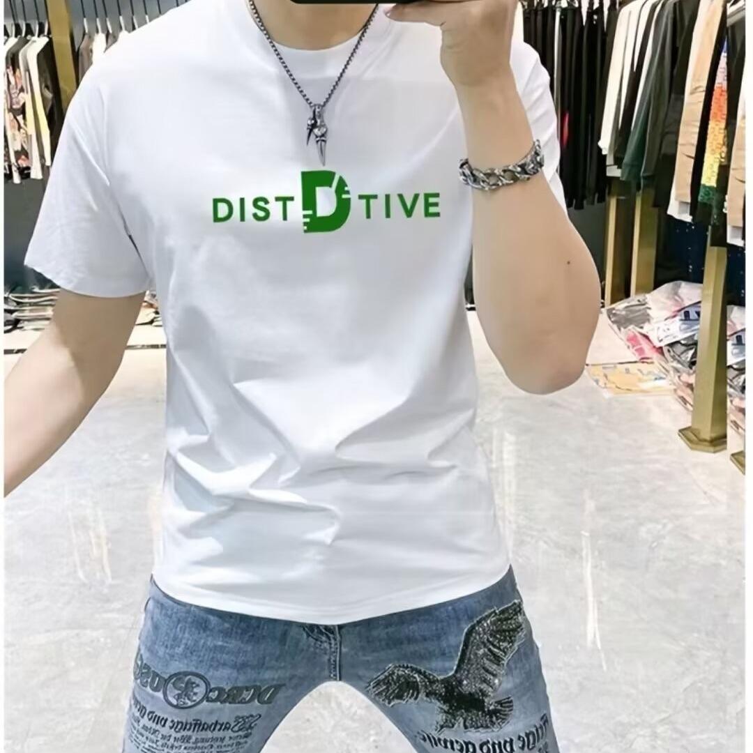 Мужская футболка с круглым вырезом, тяжелая, в гонконгском стиле 2024 года - Модная, Свободная, Повседневная футболка с коротким рукавом Medium белый
Мужская футболка с круглым вырезом, тяжелая, в гонконгском стиле 2024 года - Модная, Свободная, Повседневная футболка с коротким рукавом Medium белый