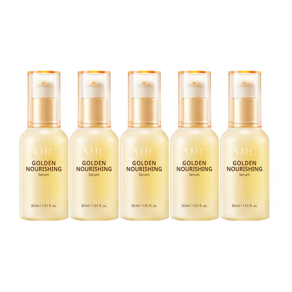 AHC Golden Nourishing Serum 30ml (5-Pack) | Brightening & Anti-Aging Serum with Gold & Collagen
AHC Golden Nourishing Serum 30ml (5-Pack) | Brightening & Anti-Aging Serum with Gold & Collagen