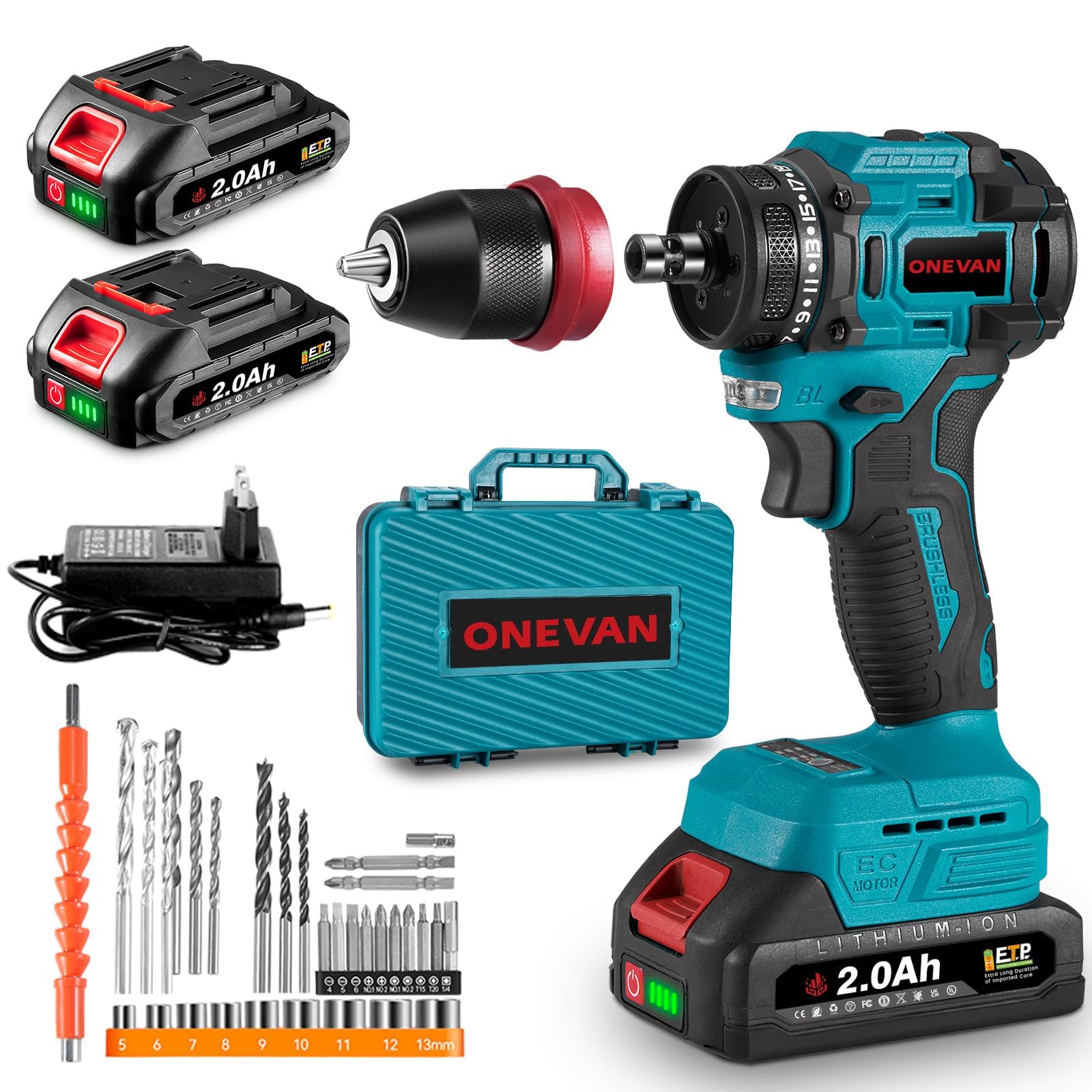 Makita Compatible Electric Torque Adjustable LED Easy to Use Even for DIY Furniture Power Tool Unit Case Screwdriver/Drill, 18V, 24+1 Levels,
Makita Compatible Electric Torque Adjustable LED Easy to Use Even for DIY Furniture Power Tool Unit Case Screwdriver/Drill, 18V, 24+1 Levels,