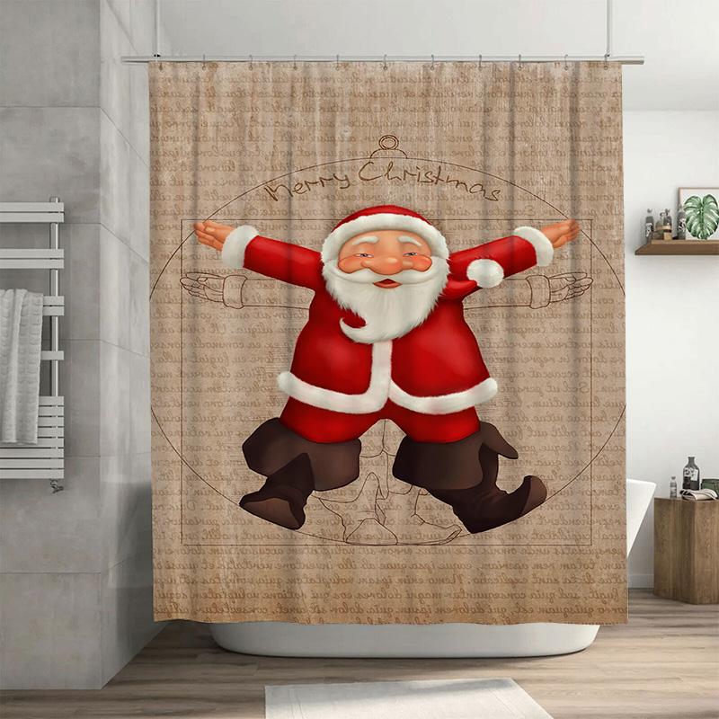 Tuniu Festive Christmas Shower Curtain Cute Santa Claus Design Waterproof Bathroom Decor Holiday Home Accent Fun Reindeer Patter W60H190(CM)-1 Pcs
Tuniu Festive Christmas Shower Curtain Cute Santa Claus Design Waterproof Bathroom Decor Holiday Home Accent Fun Reindeer Patter W60H190(CM)-1 Pcs