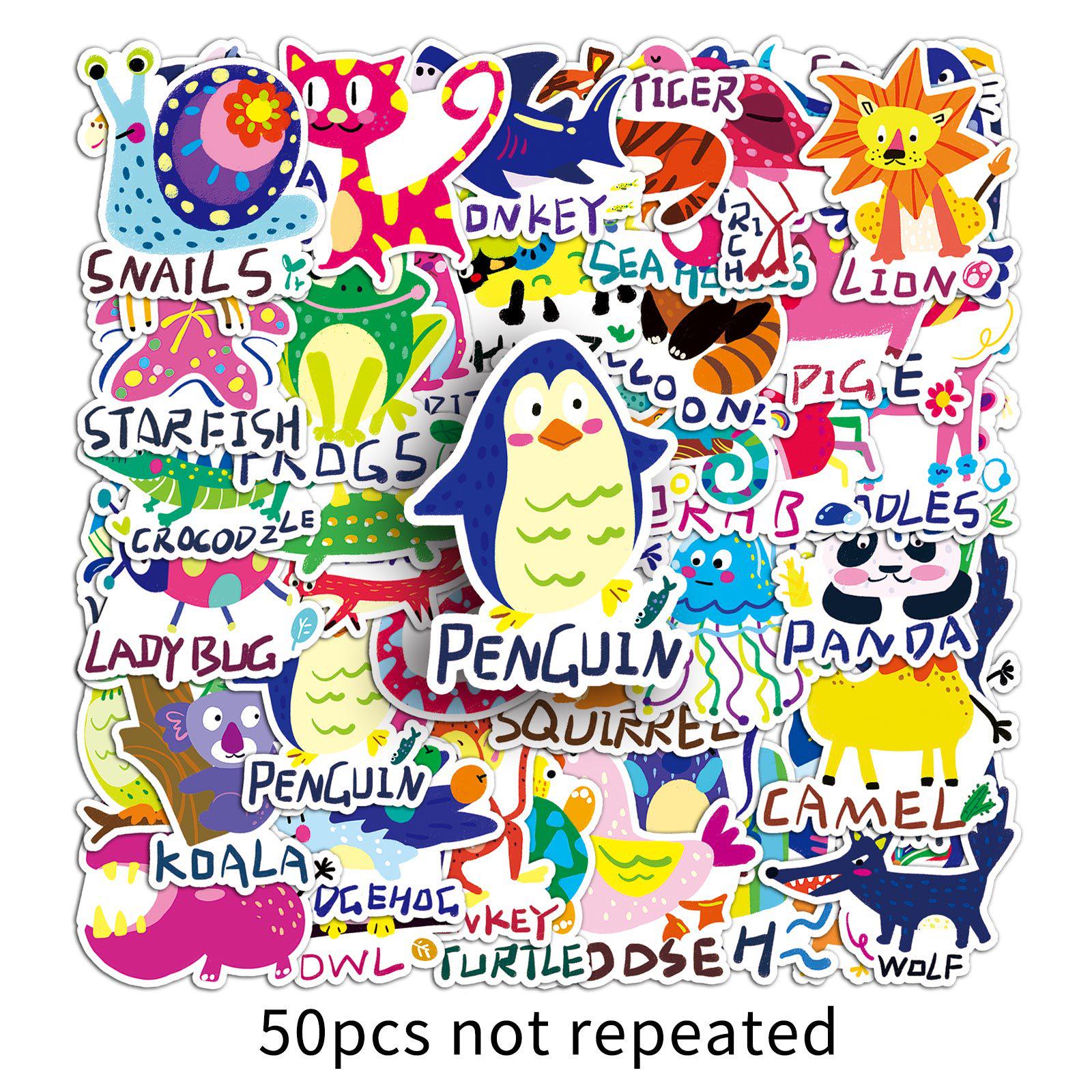 50 Sheets Cute Animal Sticker Set: Non-Infringing Q Version for Kids Painting, Diary Decoration, and Phone Accessories
50 Sheets Cute Animal Sticker Set: Non-Infringing Q Version for Kids Painting, Diary Decoration, and Phone Accessories
