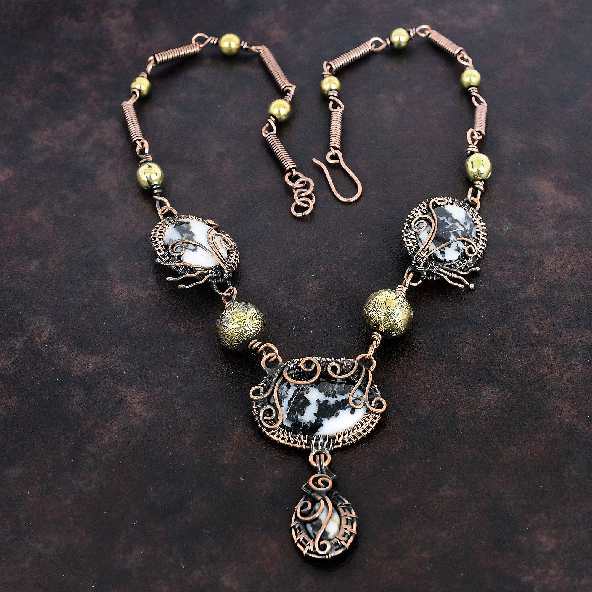 White Buffalo Turquoise Necklace Copper Wire Wrapped Necklace Handmade Jewelry Adjustable Necklace Copper Gemstone Jewelry Anniversary Gifts Adjustable
White Buffalo Turquoise Necklace Copper Wire Wrapped Necklace Handmade Jewelry Adjustable Necklace Copper Gemstone Jewelry Anniversary Gifts Adjustable