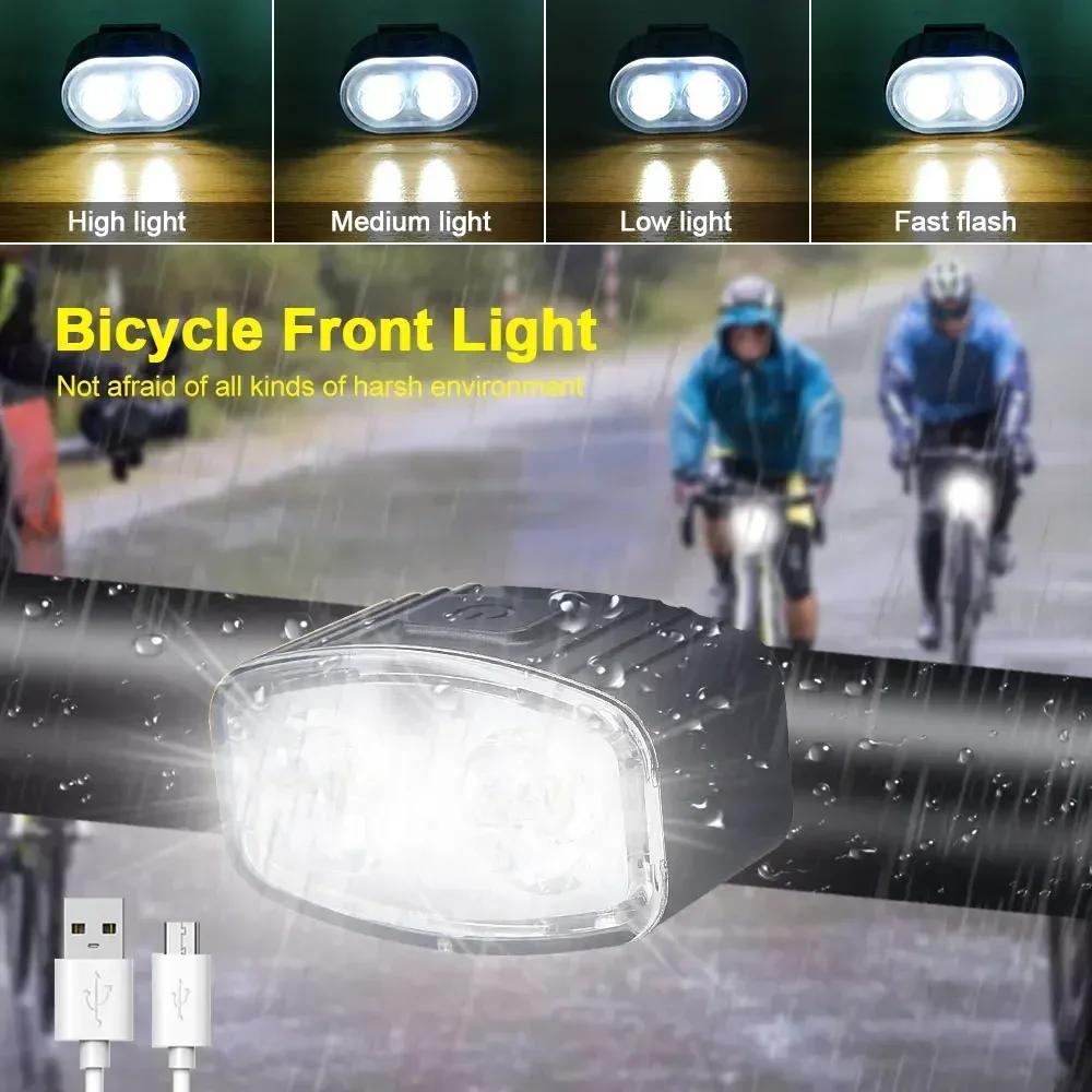 Cycling Bicycle Headlight Taillight Bicycle LED Waterproof Car Light USB Rechargeable Bright Flashlight Night Riding Equipment
Cycling Bicycle Headlight Taillight Bicycle LED Waterproof Car Light USB Rechargeable Bright Flashlight Night Riding Equipment