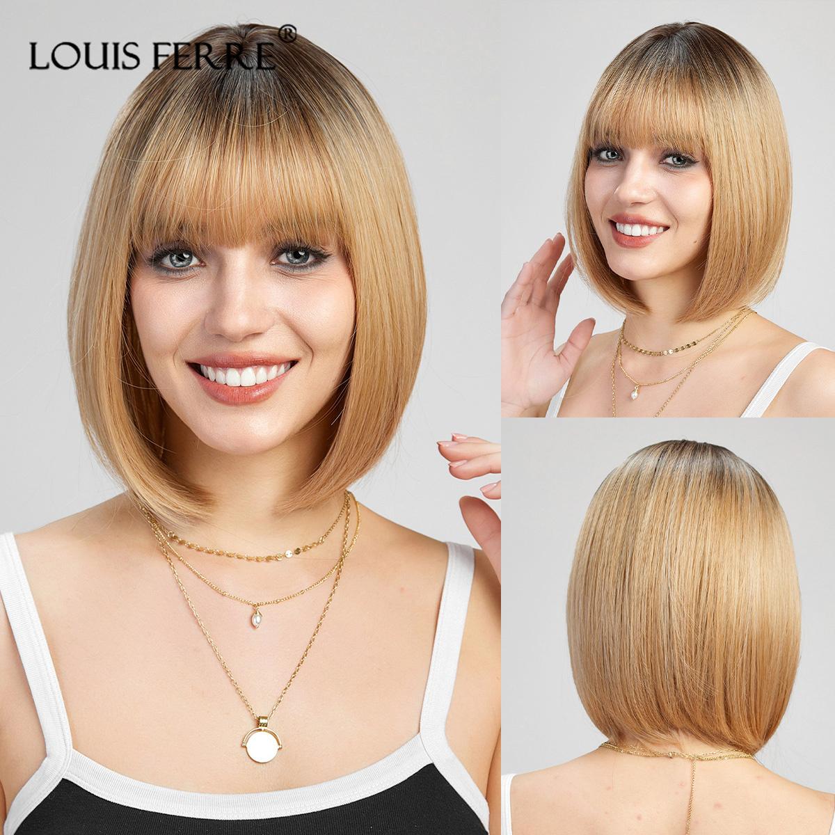 Короткие парики из синтетических волос Dark Root Blonde Ombre с челкой для женщин Cosplay Party Daily Wig
Короткие парики из синтетических волос Dark Root Blonde Ombre с челкой для женщин Cosplay Party Daily Wig