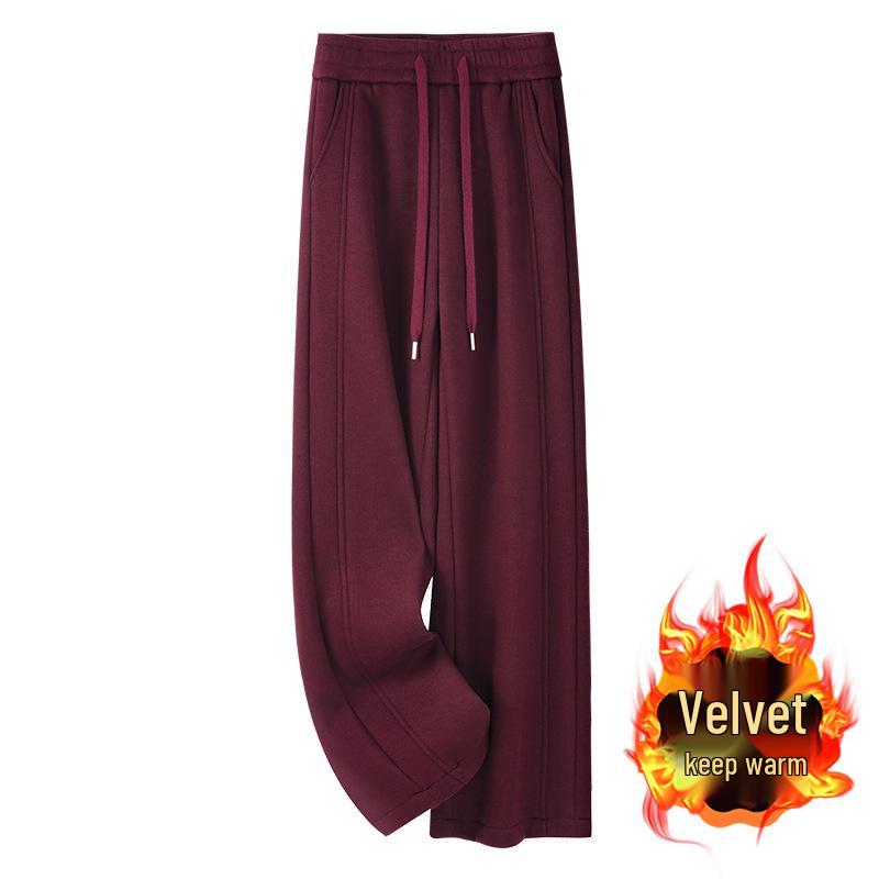 Ankola Women s Red Velvet Wide-Leg High-Waisted Cashmere Drape Pants - 2024 Autumn/Winter Collection L
Ankola Women s Red Velvet Wide-Leg High-Waisted Cashmere Drape Pants - 2024 Autumn/Winter Collection L
