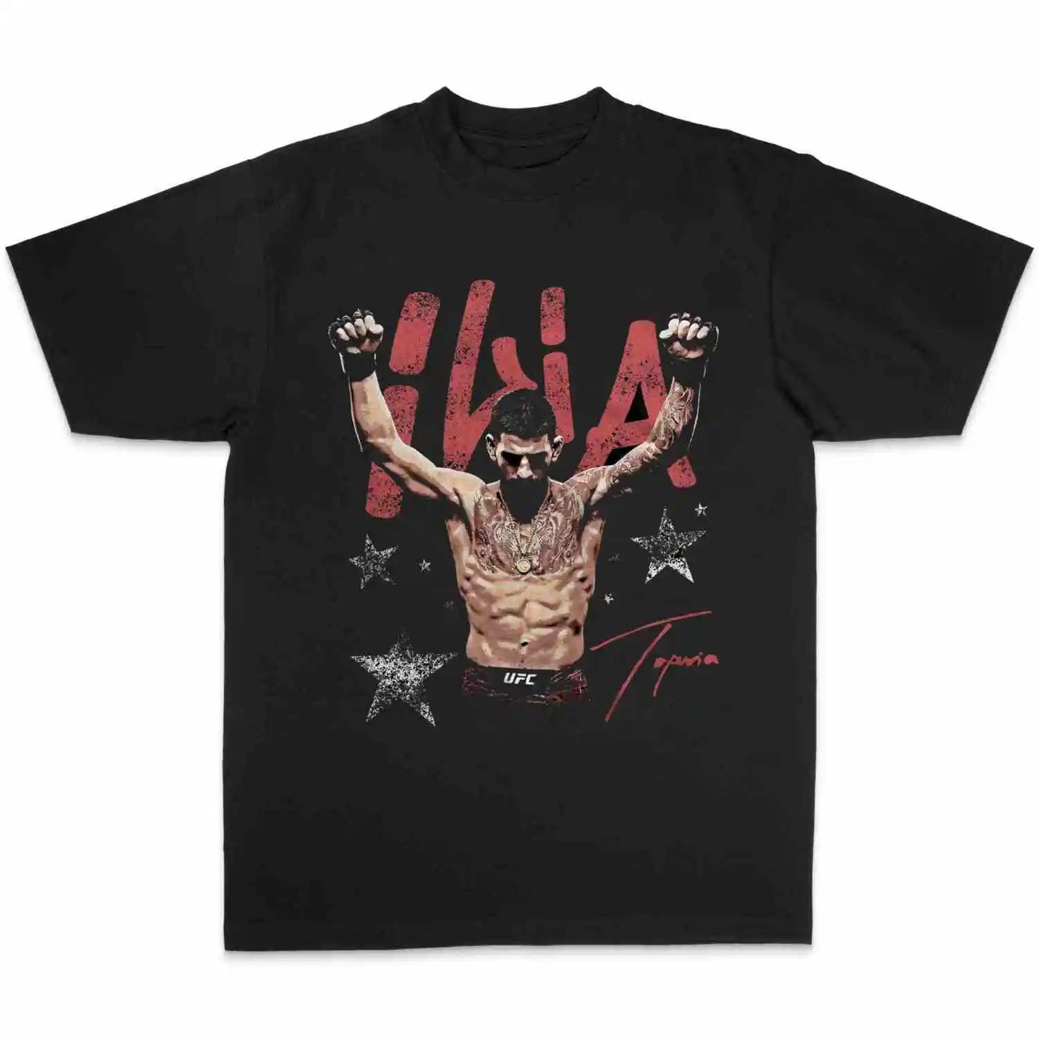2025 Нова футболка з принтом UFC Ілії Топурії Бавовняна чорна з коротким рукавом для ММА Бойовий одяг Чоловічий мерч для бойових видів спорту 4XL
2025 Нова футболка з принтом UFC Ілії Топурії Бавовняна чорна з коротким рукавом для ММА Бойовий одяг Чоловічий мерч для бойових видів спорту 4XL