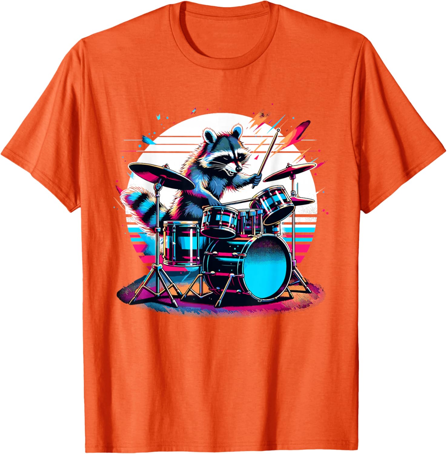 Raccoon Drummer Musician Retro Graphic TShirt Breathable Casual Cotton Tee 4XL
Raccoon Drummer Musician Retro Graphic TShirt Breathable Casual Cotton Tee 4XL