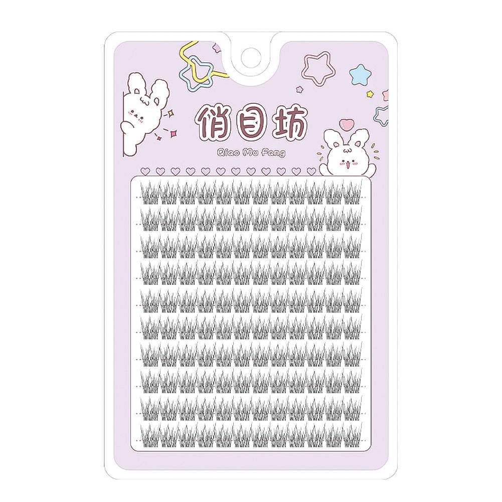 Детские прямые 10-12 мм черные набор для самостоятельного наращивания ресниц пучки ресниц без клея пучки ресниц для самостоятельного наращивания ресниц 10 рядов чёрный