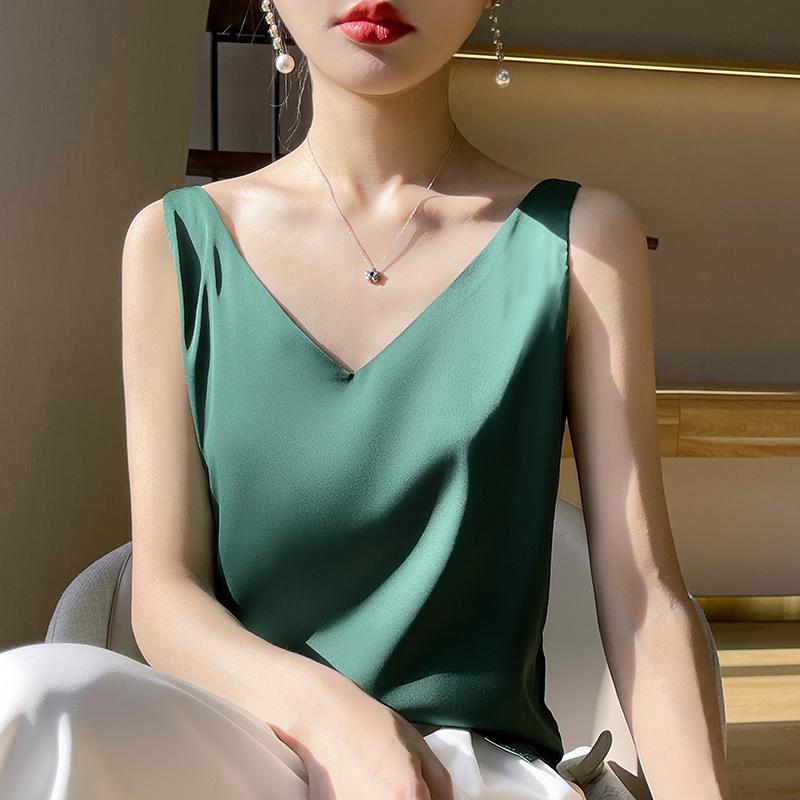 Женская летняя майка-топ из смеси шелка тутового шелкопряда, 50% шёлка, дышащий, прохладный, 50% полиэстерового волокна, облегающая рубашка-низ XL темный оливковый зеленый
Женская летняя майка-топ из смеси шелка тутового шелкопряда, 50% шёлка, дышащий, прохладный, 50% полиэстерового волокна, облегающая рубашка-низ XL темный оливковый зеленый